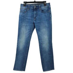 American Eagle Extreme Flex Slim Straight Leg Jeans Women Size 31 Mid Rise Denim